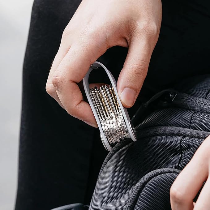Orbitkey Extension Post for Key Organizer, Add On | Durable Stainless Steel, Easy to Install, Slim Design | Expands Key Organizer to Hold 4 Extra Keys