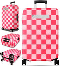 Slohif Luggage Cover for Suitcase Tsa Approved Protector - Luggage Sleeve Large Suit Case Cover Travel Stretch Baggage Case Protective Washable Fit 31-32 Inch Checkered XL