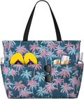 Beach Bag for Women Beach Tote Bag Waterproof Sandproof Large Bags with Zipper Big Capacity for Vacation Travel
