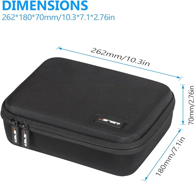 JSVER Hard Case for GoPro Cameras Carrying Case For Gopro Hero 13/12/11/10/9/8/7/AKASO EK7000/AKASO Brave 4 4K /Brave 7 LE/Brave 8/AKASO V50X /insta360 and Other Action Cameras