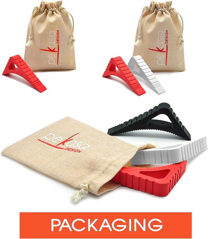 Door Stoppers & Window Stopper, Rubber Door Stop, Door Wedge Stopper for Any Floor Surface, Decorative Door Stoppers for Bottom of Door Security, Colorful Doorstop Large Door Stopper Wedge
