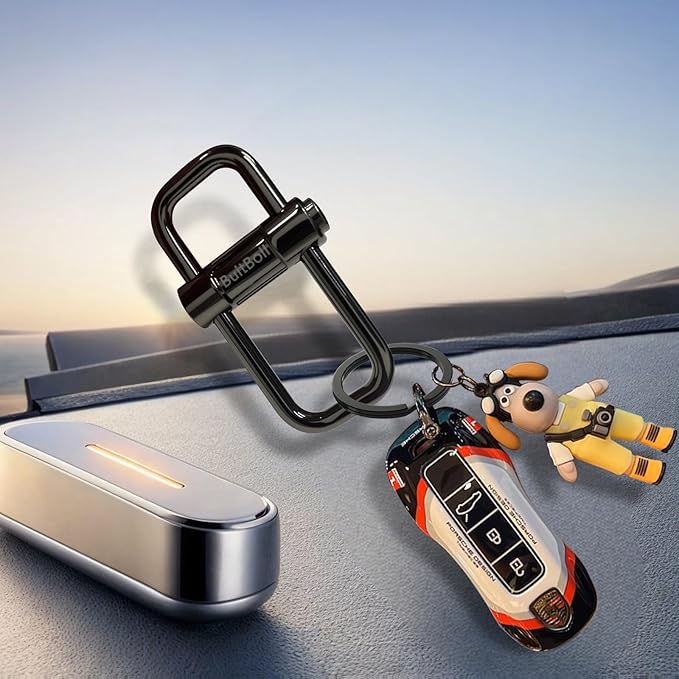 Key Chain, Heavy Duty Lock Key Ring Keychain Clip Key Holder Organizer for Home Car Keys Women Men