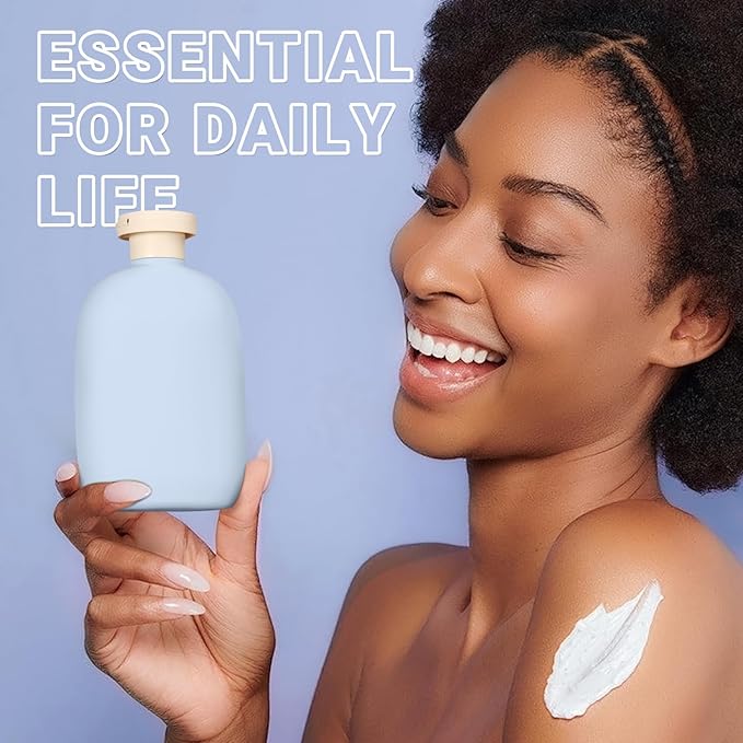 ASEVAT 8.8oz Travel Bottle with Flip Cap, Leak Proof Squeeze Bottles, Refillable Plastic Travel Containers for Creams, Lotion, Foundation, Shampoo, Conditioner