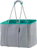 QOGiR Neoprene Multipurpose Beach Bag Tote with Inner Zipper Pocket … … … …