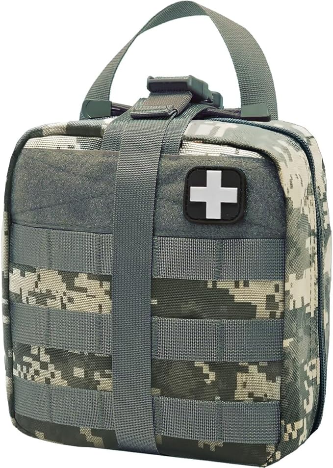 First Aid Kit Med Medical - Kit Rip-Off 180 pcs Water-Resistant Emergency Kit for Camping Hiking Home Outdoor Truck Vehicle Car Fishing Travel Biking