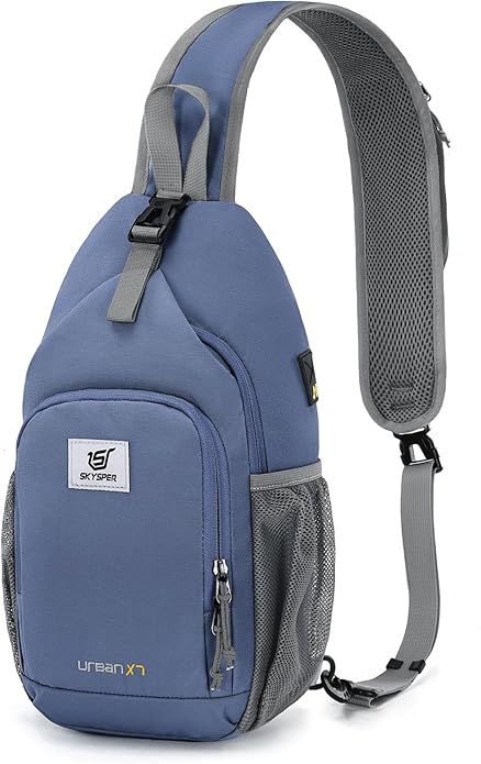 SKYSPER Sling Bag RFID Crossbody Sling Backpack Cross Body Shoulder Bag Travel Hiking Daypack for Women Men
