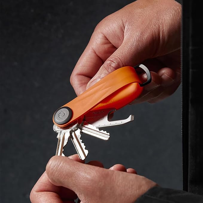 Orbitkey New Active Key Organizer Lite w/updated D-Ring | Weather Resistant, Stainless Steel Locking Mechanism