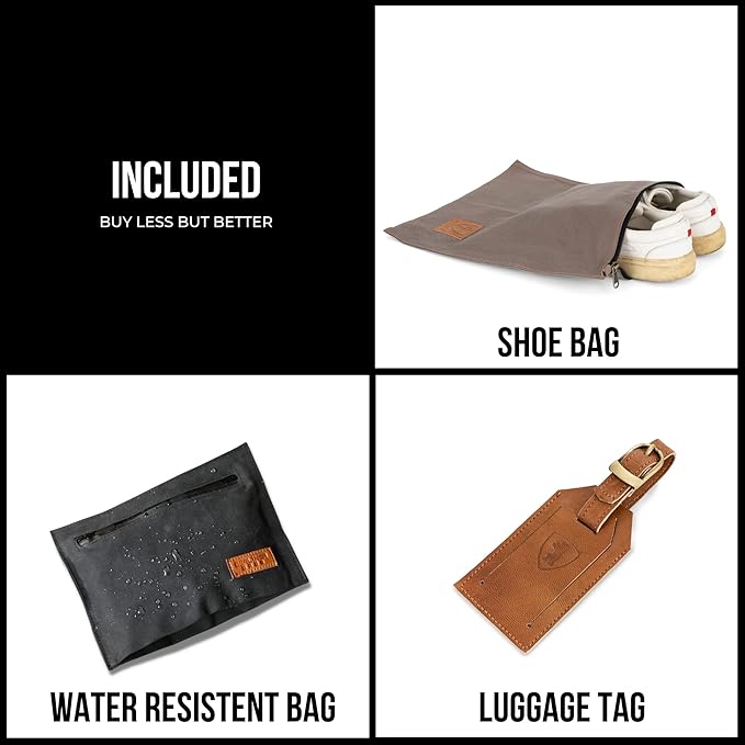 Berliner Bags Vintage Genuine Leather Duffle Denver M for Travel or the Gym, Weekender Bag, Overnight Bag for Men and Women - Brown