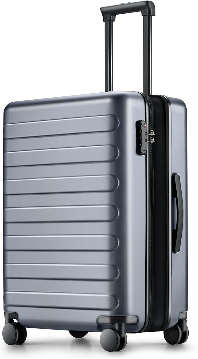 Carry on Luggage 22 X 14 X 9 Airline Approved, 20 Inch Luggage for 3-5 Days Travel, Double Spinner Wheels, 100% Hardshell PC, TSA Lock (00-Grey (Expandable), Carry-On 20-Inch)