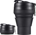 Collapsible Coffee Cup, 20 OZ 600ml Silicone Travel Folding Cup, Leak Proof BPA Free Portable Cup, Travel mug with Lids for Camping hiking (20OZ)
