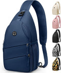 Crossbody Bags for Women Men Trendy Sling Bag Bakpack Casual Chest Bag with Convertible Shoulder Strap