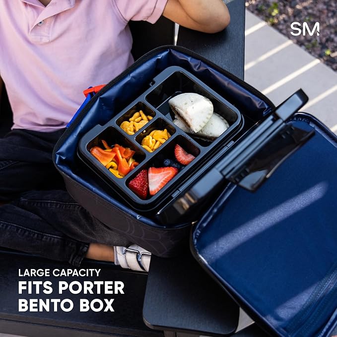 Simple Modern Kids Lunch Box for School | Reusable Insulated Lunch Bag for Toddler, Girl, and Boy | Meal Containers with Exterior & Interior Pockets | Hadley Collection | Sweetheart