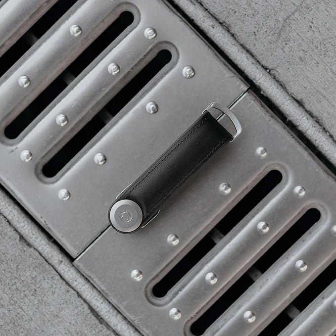 Orbitkey Key Organizer Hybrid Leather | Premium Nappa leather & TPU, Stainless Steel Locking Mechanism, Slim & Quiet Profile