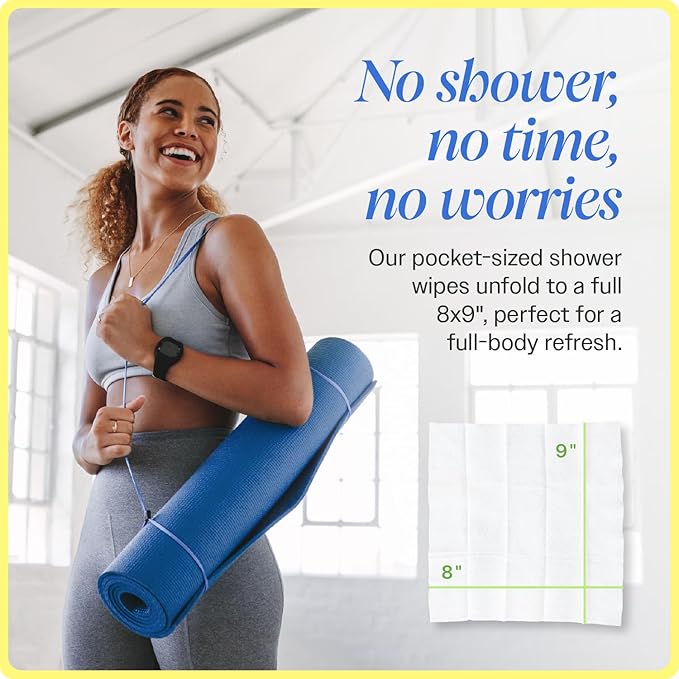 On-the-Go Body Cleansing Cloths Variety - 30 CT Large, Biodegradable Wipes for Instant Freshness - Perfect for Travel, Post-Workout, and Quick Clean-Ups
