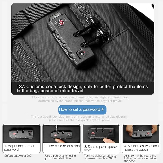 Men Travel Backpack vacuum compression 17 inch Laptop Backpack Business Large Capacity school Backpack Expanded Hiking Backpack