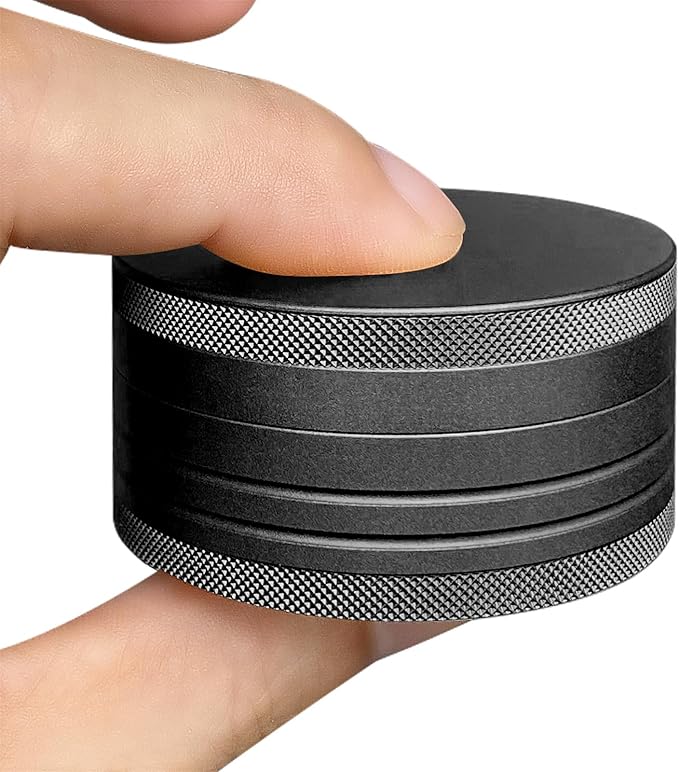 Small Pill Case - Portable Waterproof Small Pill Box for Daily Medicine - Versatile Storage for Travel, Camping, Hiking - Aluminium Alloy Round Container (Black)