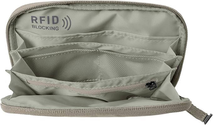 Eagle Creek Stash RFID Passport Wallet – Slim Travel Organizer with RFID Blocking – Secure Storage for Passport, Cards & Cash – Lightweight & Water-Resistant – Unisex – Storm Grey