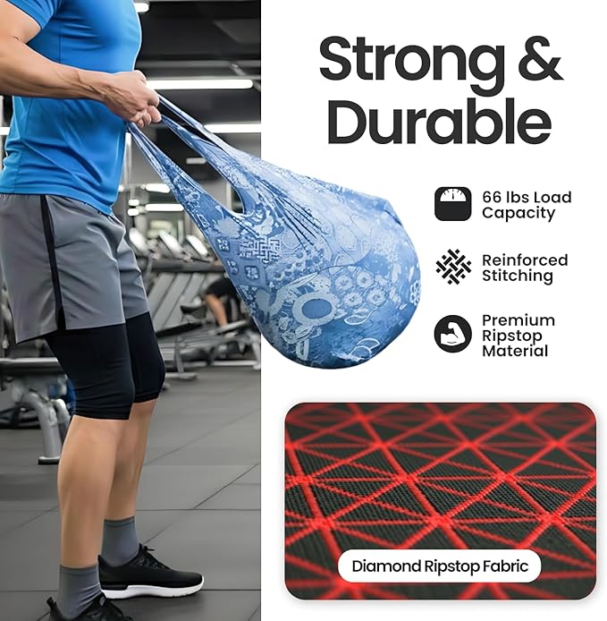 Nanobag Ultra-Lightweight Foldable Sling for Women & Men, Reusable Grocery & Travel Bag, Packable Collapsible Compact Market Crossbody (Sling Forest)