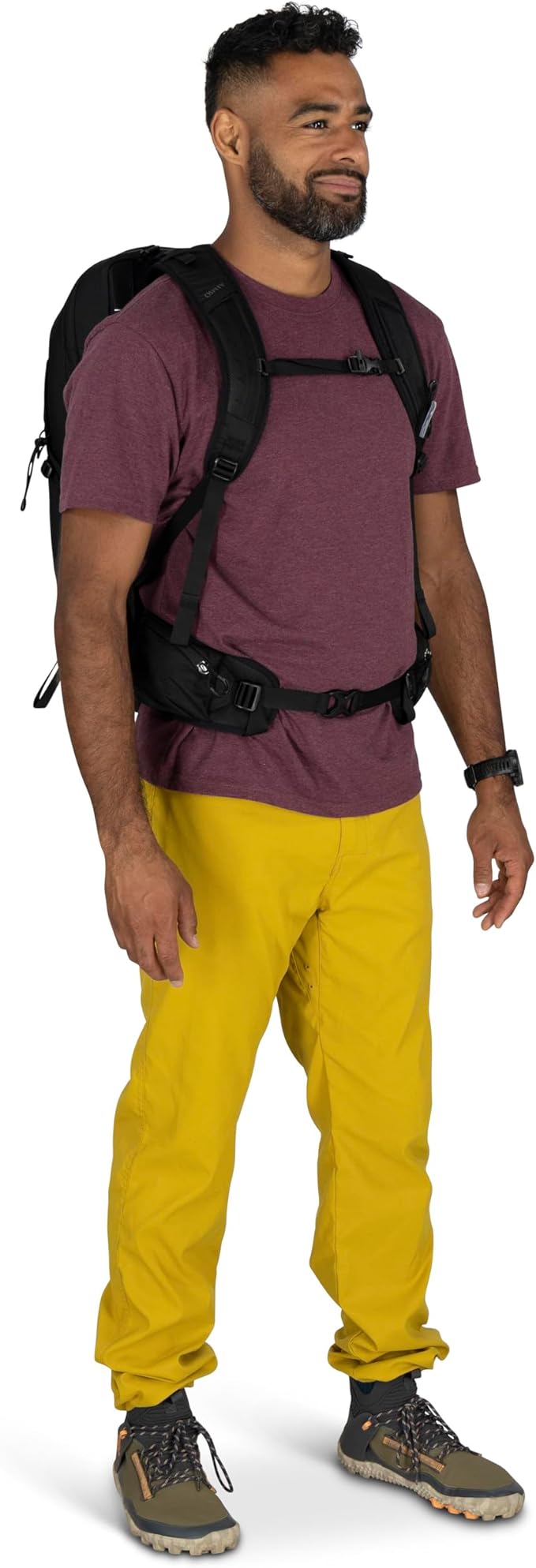 Osprey Talon 22L Men's Lightweight Hiking Backpack with Hipbelt, Scoria Blue/Night Shift