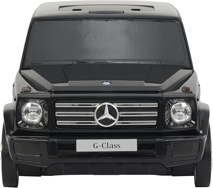 Best Ride On Cars Mercedes G-Class Suitcase Ride On Push Car, Carry-On Luggage for Travel, Realistic Car Look, Inbuilt Storage Space, Compact Size, For Kids Aged 2-6 Years, Large, Black
