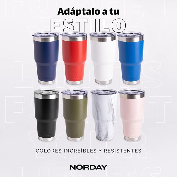 NORDAY | Tumbler with Lid - 30oz - Green Insulated Tumbler - Stainless Steel Tumblers - Double Wall Vacuum Insulated Travel Coffee Mug for Car Cup Holder - Keeps Temperature for 24hr - Anti Spill Lid