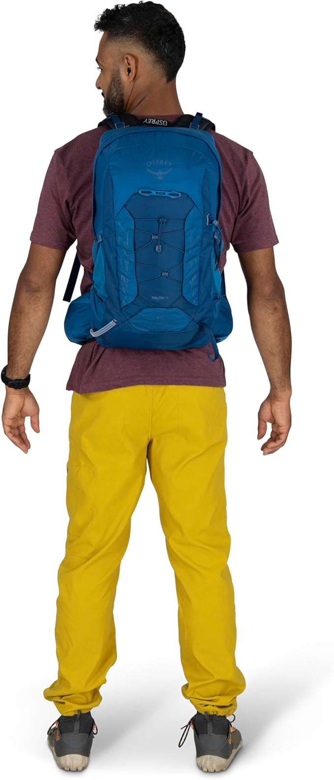 Osprey Talon 11L Men's Lightweight Hiking Backpack with Hipbelt, Black/Coal Grey