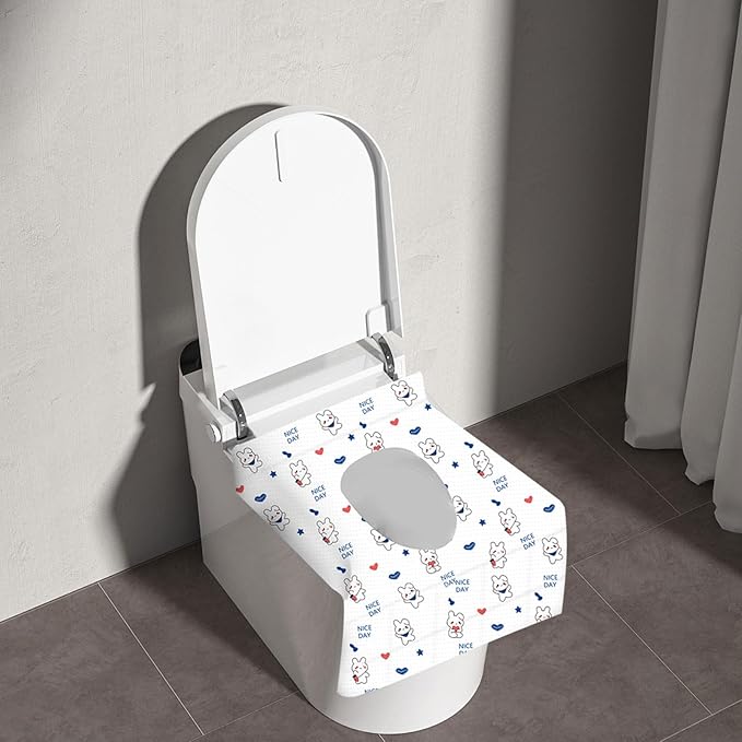 20 Pack Toilet Seat Covers Disposable, Portable Toilet Seat Cover for Travel Waterproof Potty Covers for Toddler(Individually Wrapped）