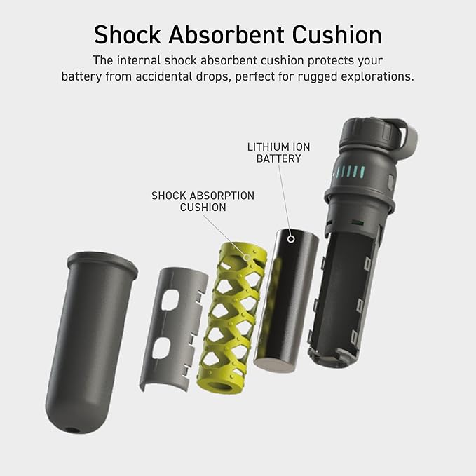 ELECOM NESTOUT Portable Charger, 5000mAh Outdoor Battery Power Bank, 15W USB-C Fast Charging, Waterproof IP67, Durable Shockproof, Battery Pack for Phone Tablet Hiking Travel Camping (Beige, 5000mAh)