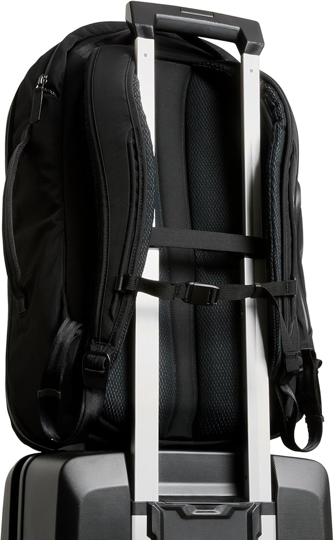Bellroy Transit Travel Pack Pro (30–38 liter carry-on travel backpack, with laptop sleeve, RFID protection and zip bottle pocket) - Black