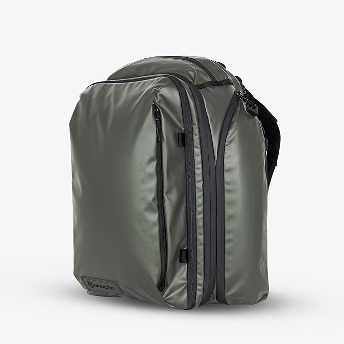 WANDRD TRANSIT Travel Backpack (35L): Expandable Carry-On Travel Backpack – Weather-Resistant, Laptop Compartment, Dual Side Access & Camera Cube Compatible Adventure Bag