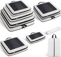 8 Set/6 Set/4 Set Compression Packing Cubes for Travel, Lightweight Vacation Travel Essentials, Travel Accessories for Suitcase Organizer Bags Set, Durable Luggage Organizer