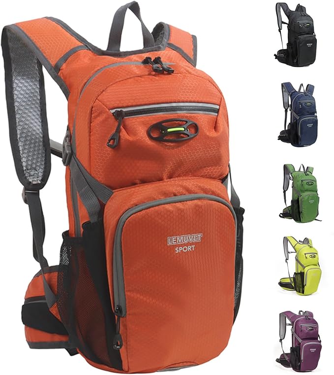 Hiking Daypack Waterproof Biking Backpack 15L Lightweight Durable Backpack for Ski Snowboarding Running MTB Cycling