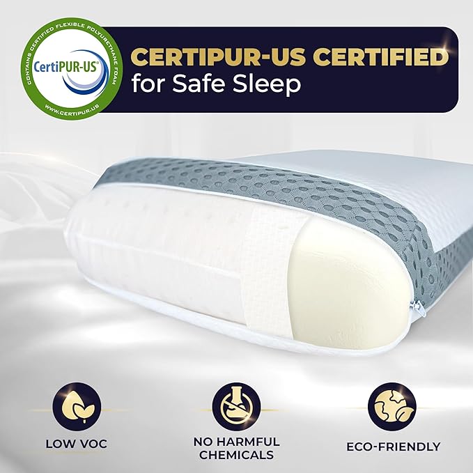 Royal Therapy Memory Foam Pillow, King Pillow Neck Pain Relief, for Neck and Shoulder Pain, Neck, Side Sleeper, Cervical Neck Pillow,