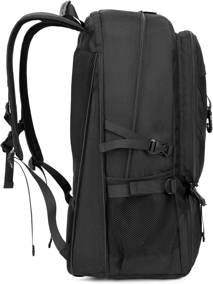 17.3 Inch Travel Laptop Backpack with Shoe Compartment,50L Carry on Flight Approved Backpacks Multiple Compartments,Water Resistant Anti Theft Bag with USB Charging Port,for Men Women