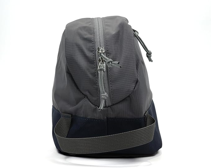 Travel Toiletry Bag 8L, Large Packing Cube with Waterproof TPU Wet/Dry Compartment (05 Ash Gray)
