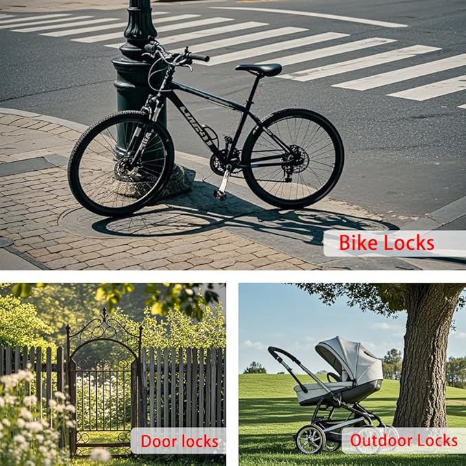 3.3mm (1/8 Inch) Outdoor Travel Stainless Steel Security Cable-20ft Luggage Lock Safety Wire Flexible Steel Wire Rope with Double Loop Safety for Luggage, Bike, Lock(Blue, 20ft-(1Pack)