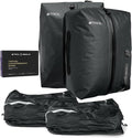 TPU Vacuum Bag for Travel, 70D Nylon Reusable Compression Bag with IP67 Waterproof Zipper, Compression Packing Cubes for Clothing, Space Saver Bags for Luggage and Backpack(Gray-2 PCS)