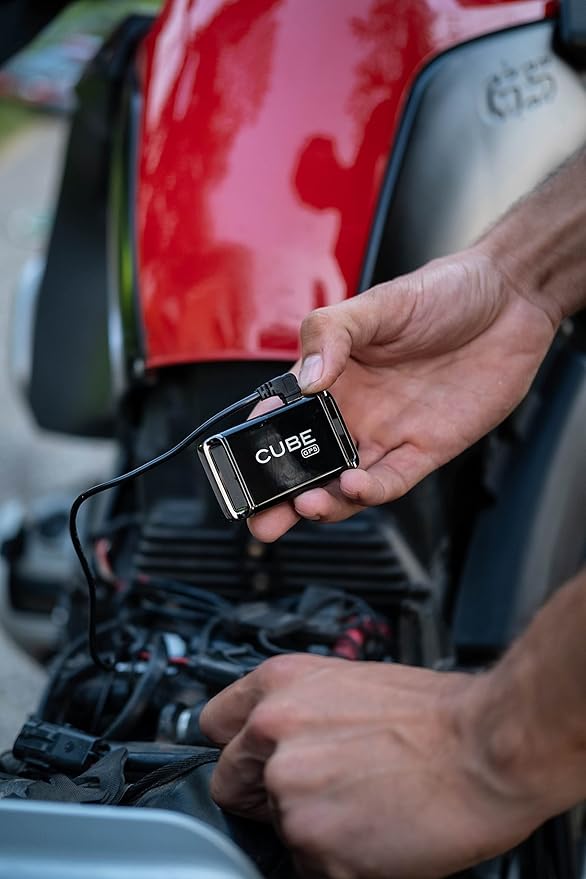 Cube GPS Tracker for Vehicles – GPS Tracker Device for Car, Trucks, Pets - Real Time Tracking, SOS Pings, Geo-Fencing Rechargeable Battery Up-to 60 Days with Hardwire Charger - Requires Subscription