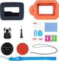 Floaty Case for GoPro Hero 13/12 / 11/10 / 9 Black, Floating Case with Long Screw and Adhesive Anchors for Snorkeling, Surfing, Wakeboarding, GoPro Hero Accessories