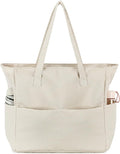 CAMTOP Waterproof Beach Tote Bag for Women Girls with Zipper Foldable Sandproof Pool Swim Bag Travel Carry On Gym
