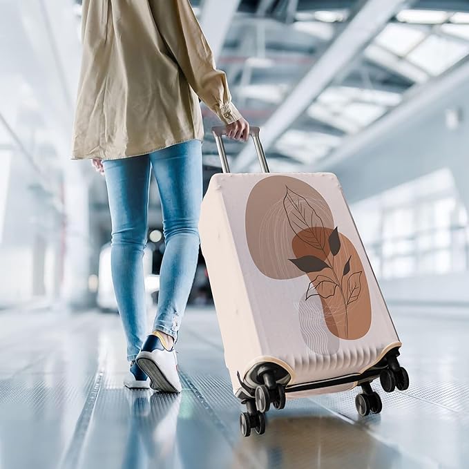 Travel Luggage Cover Suitcase Protector Fits 18-32 Inch Wheel Covers PatternedTravel Related Items Flower Luggage Protector Elastic M