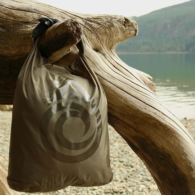 AquaQuest Rogue Dry Bag – 10L Olive Drab – 100% Waterproof Roll Top – Survival Dry Bag