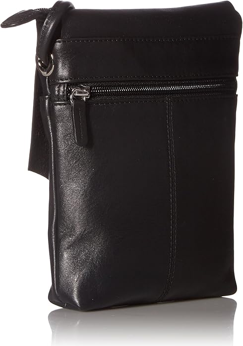 ili New York Leather Mini Sac Crossbody - Genuine Leather Crossbody Bags for Women with RFID Blocking, Adjustable Strap