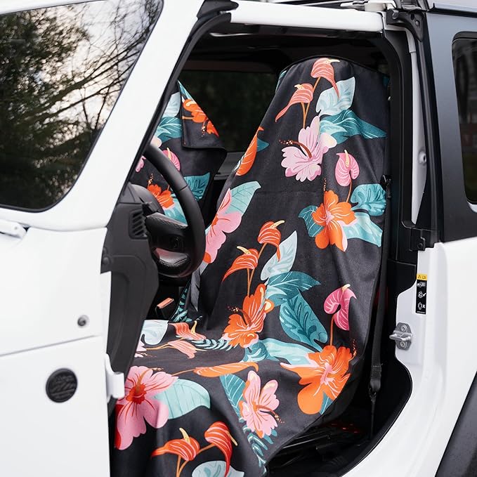 Sprints Athletic Running Towel, Full-Sized, Car Seat Cover - Performance Microfiber (Moonrise in Maui)