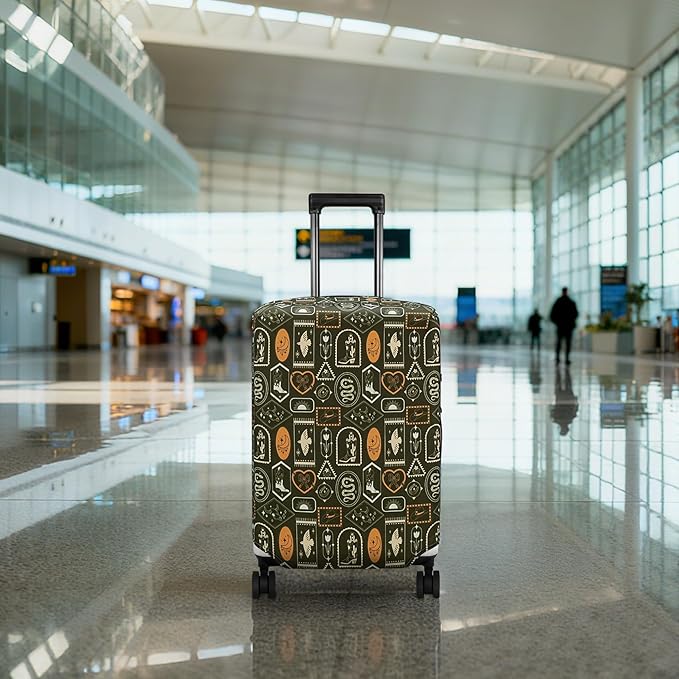 HYPER VENTURE Washable Luggage Cover - Fashion Suitcase Protector Fits 18-22 Inch Luggage (Wilderness Mark, S)