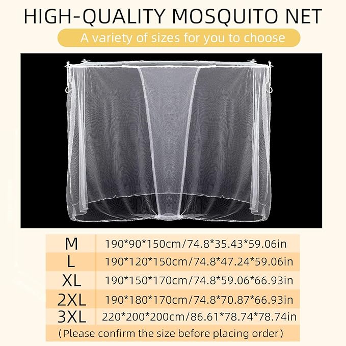 4 Corners Mosquito Net for Mosquiteros para Camas Bed Canopies Netting Bed Drapes Rectangular Mosquito Mesh for Camping Home Outdoor Travel(White,L75 X W47 X H59 Inch,Opening)