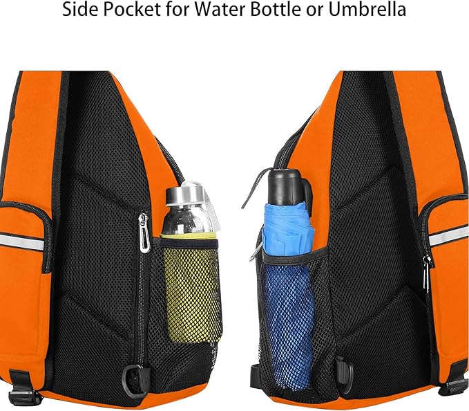 MOSISO Sling Backpack Bag, Crossbody Shoulder Bag Travel Hiking Daypack Chest Bag with Front Square Pocket&USB Charging Port