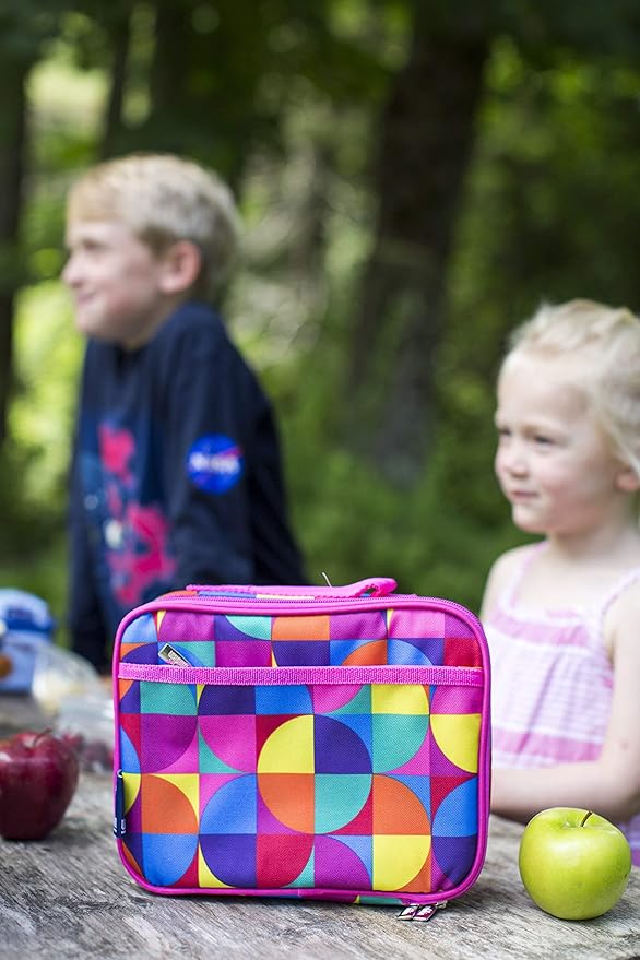 Wildkin Kids Insulated Lunch Box – Durable and Reusable for School & Travel - Zebra