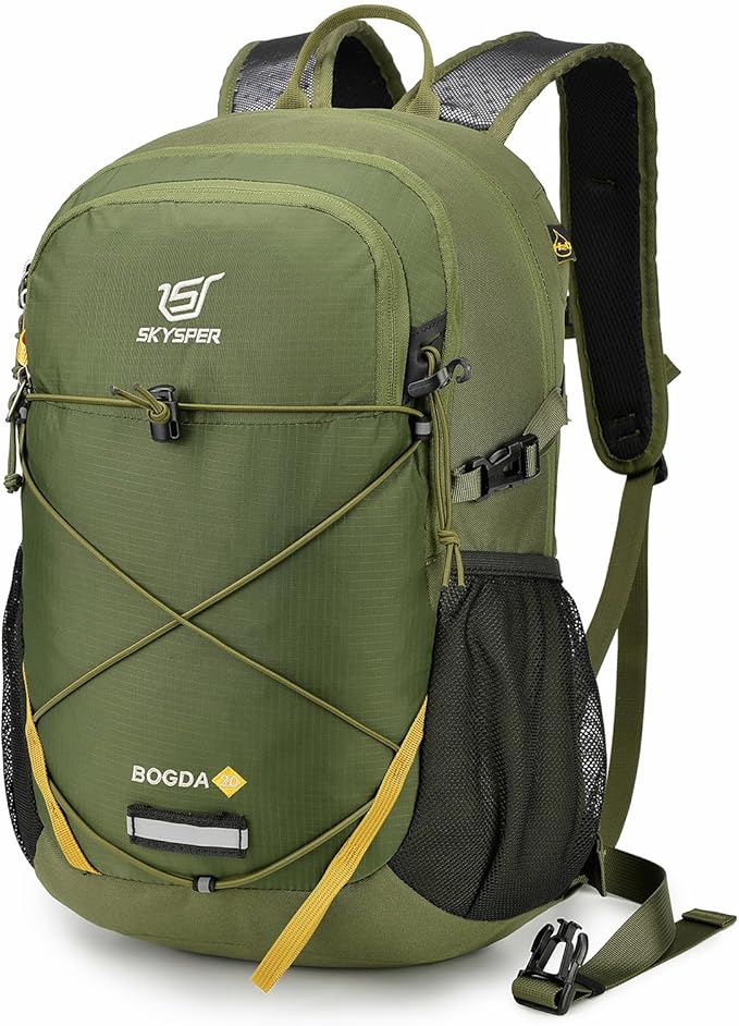 SKYSPER Small Hiking Daypack, 20L Lightweight Travel Backpacks Day Hike Pack with Waist Strap for Women Men