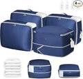 DIMJ Comforter Storage Bag 4 Pack - Blanket Storage Organizer Compression Bags, Large Capacity Ultra Space Saving Self Compression Organize for Bedding, Pillow, Duvet, Sheet Storage with Zipper Window